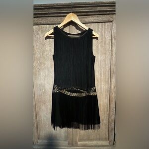 Black Fringe minidress